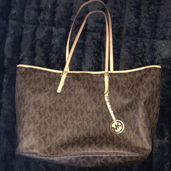 mk bag with mk logo